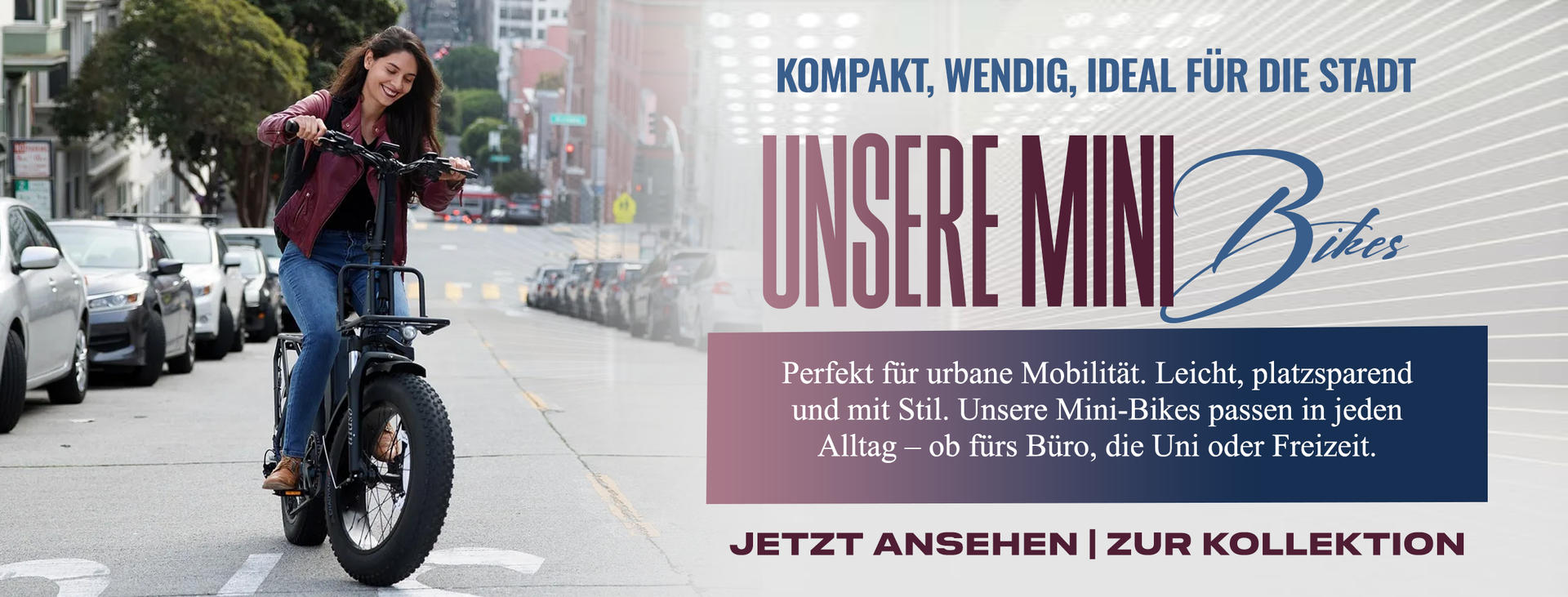 Lenker und Display des Banner Mini E-Bikes für urbane Mobilität