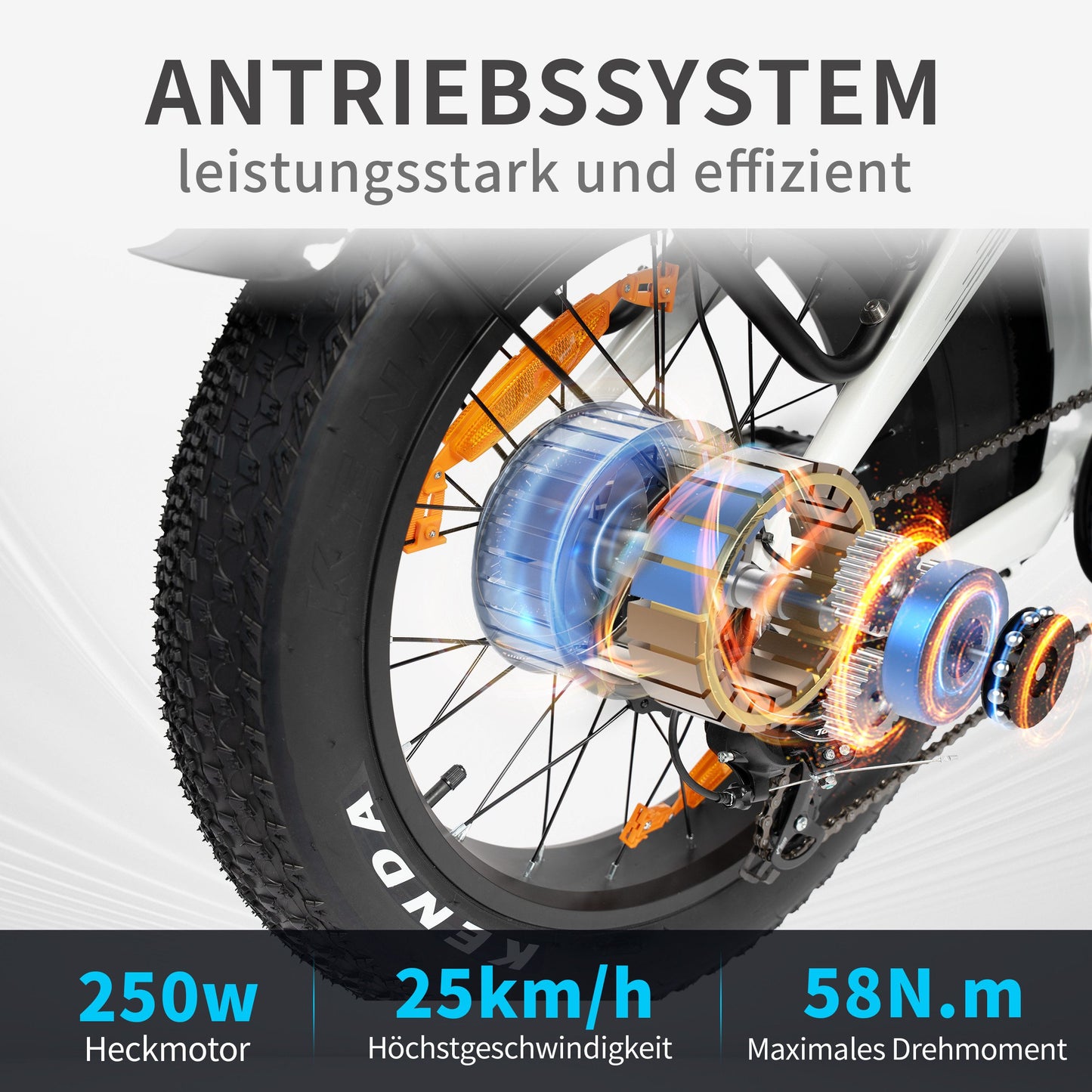 F6 Fat Tire Mini-E-Bike Unisex – ideal für Stadt, Land und Strand - Bike Innov