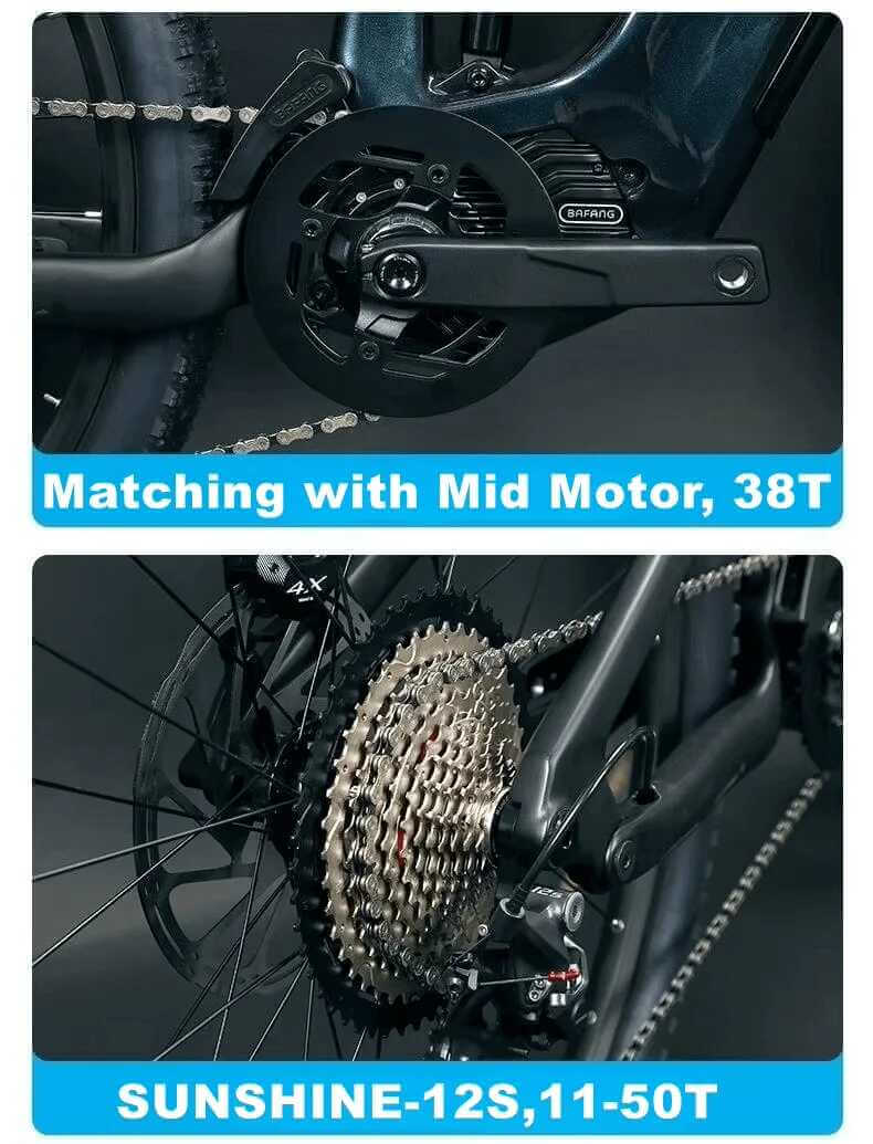 Carbon Mountain E-Bike Motor Bafang M510 95Nm kraftvoll