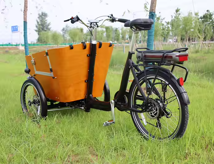 Family Cargo E-Bike - 3 Wheels - Bike Innov 