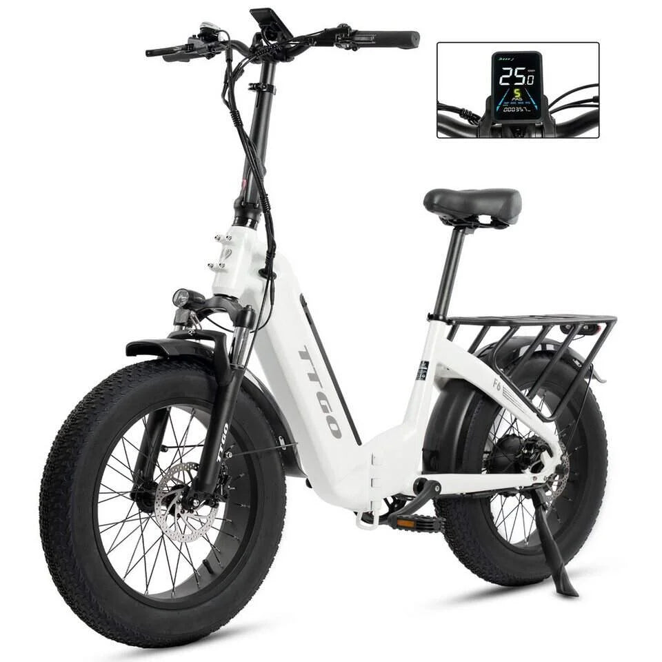 Faltbares Mini E-Bike schwarz - Komplett zusammengeklappt kompakt