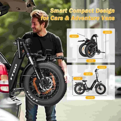 Faltbares Mini E-Bike. Starke Leistung im ultrakompakten Design.