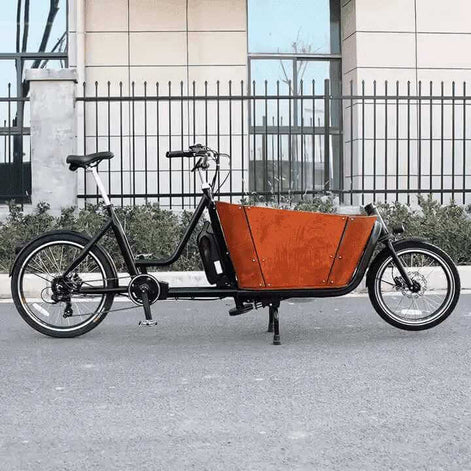 Lastenrad E-Bike 2 Räder Transportbox Kinder Einkauf