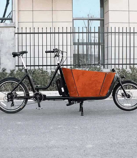 Lastenrad E-Bike 2 Räder Transportbox Kinder Einkauf