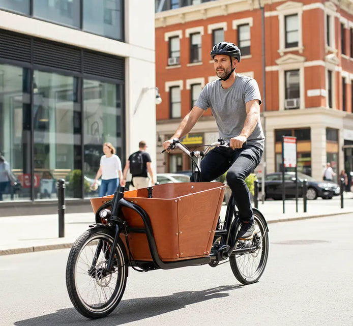 Lastenrad E-Bike 2 Räder - Pendler urbane Mobilität nachhaltig